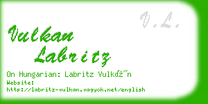 vulkan labritz business card